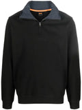 BOSS high-neck hooded sweatshirt