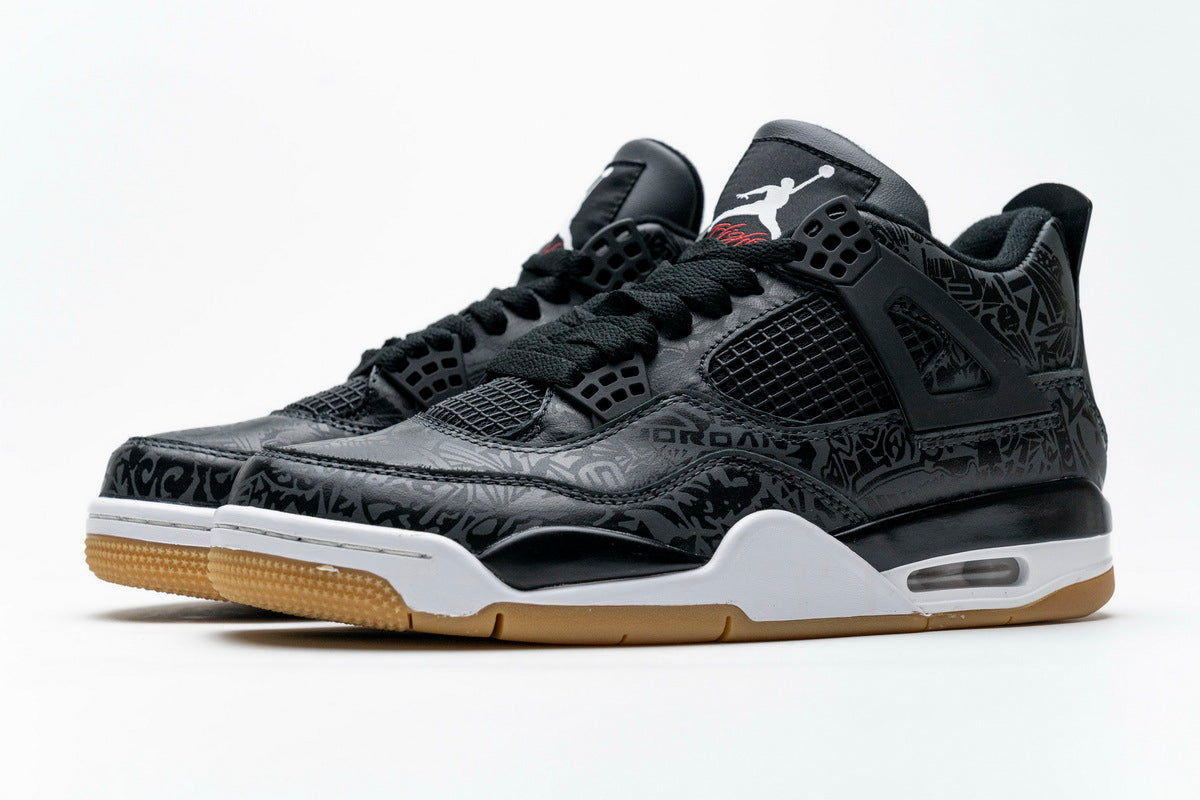 Air Jordan 4 Retro Laser Black Gum Reps Sneaker CI1184-001