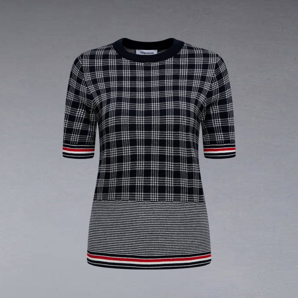 women Plaid T-shirt