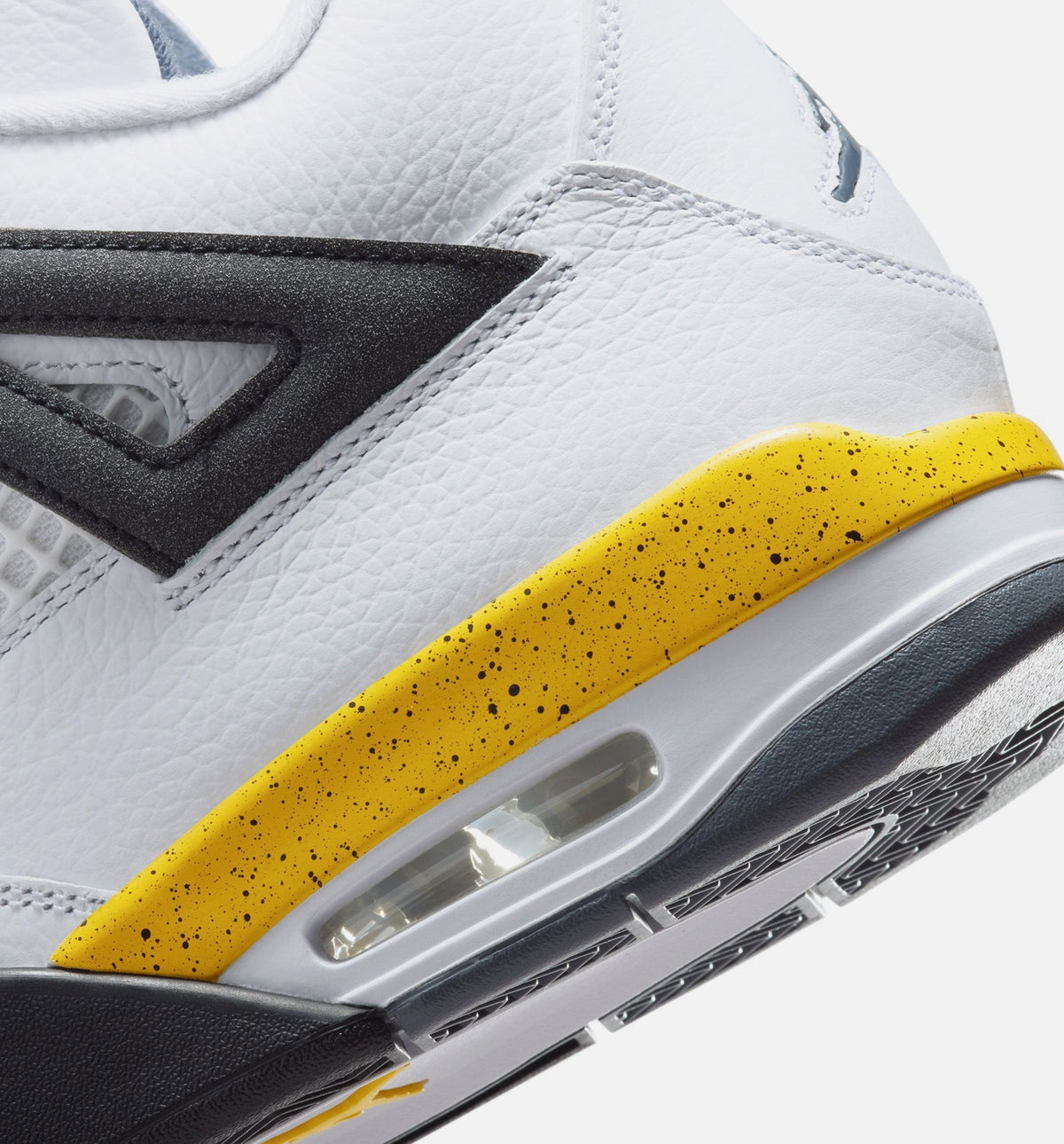 Air Jordan 4 Retro Rare Air Tour Yellow Men's Lifestyle Shoes - White / Dark Blue Grey / Black / Tour Yellow