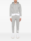 Thom Browne loopback 4-Bar zip-up hoodie