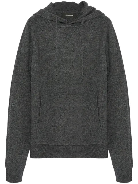 Yves Salomon knit hoodie