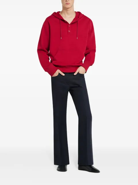 Courrèges buttoned hoodie