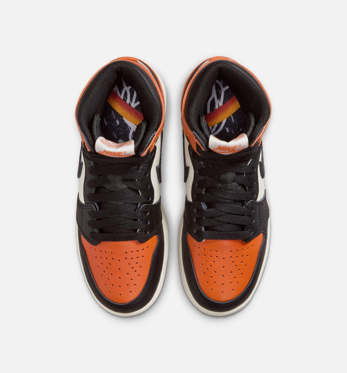 Air Jordan 1 Retro High OG "Shattered Backboard" Big Kids' Shoe – Black/Black/Sail/Starfish