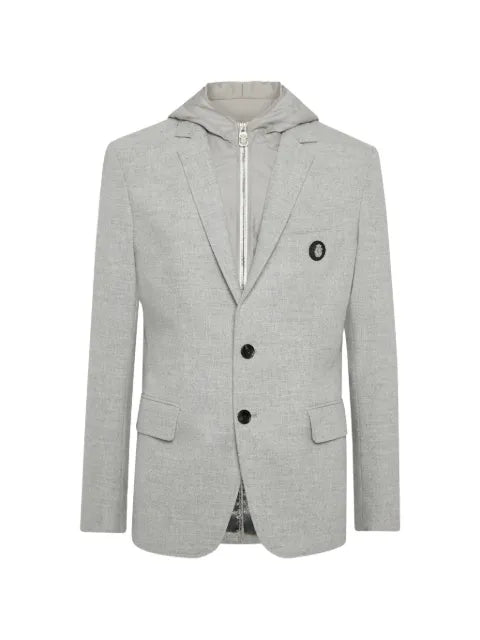 Billionaire Travel hooded buttoned blazer