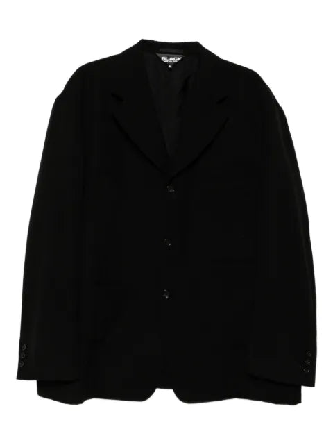 Black Comme Des Garçons wool gabardine blazer