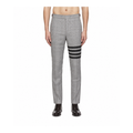 Thom Browne Style Men's Plaid Trousers