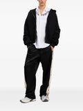 Palm Angels back Curved Logo zip hoodie