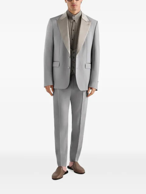 Dolce & Gabbana micro-rib tuxedo vest