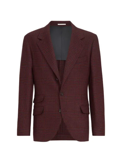 Brunello Cucinelli cashmere Prince of Wales deconstructed Cavallo blazer