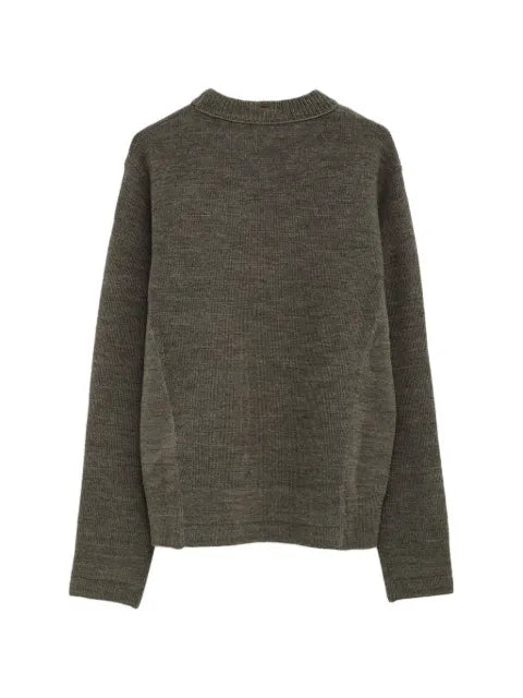 Moncler Grenoble logo-patch long-sleeve sweater