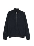 Karl Lagerfeld monogram-embroidered panelled jacket
