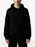 Armani Exchange logo-pattern drawstring hoodie
