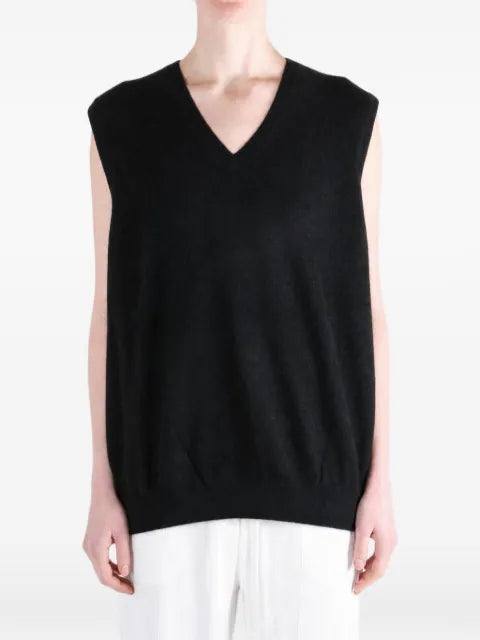 Frenckenberger V-neck knitted sweater