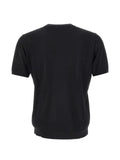 Kangra short-sleeve ribbed-trim sweater