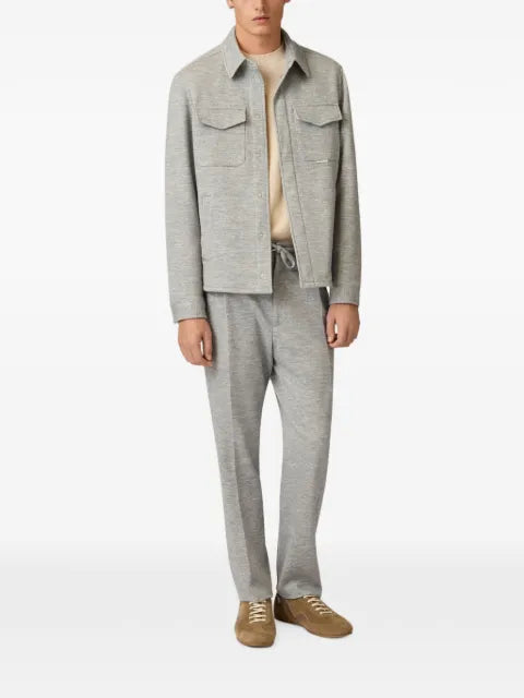 Lardini Easy Wear padded shirt jacket