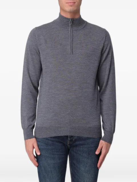 XC half-zip merino wool sweater