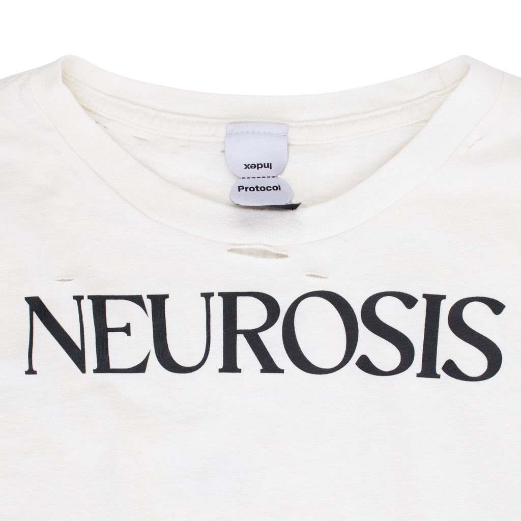 White Neurosis Distressed T Shirt