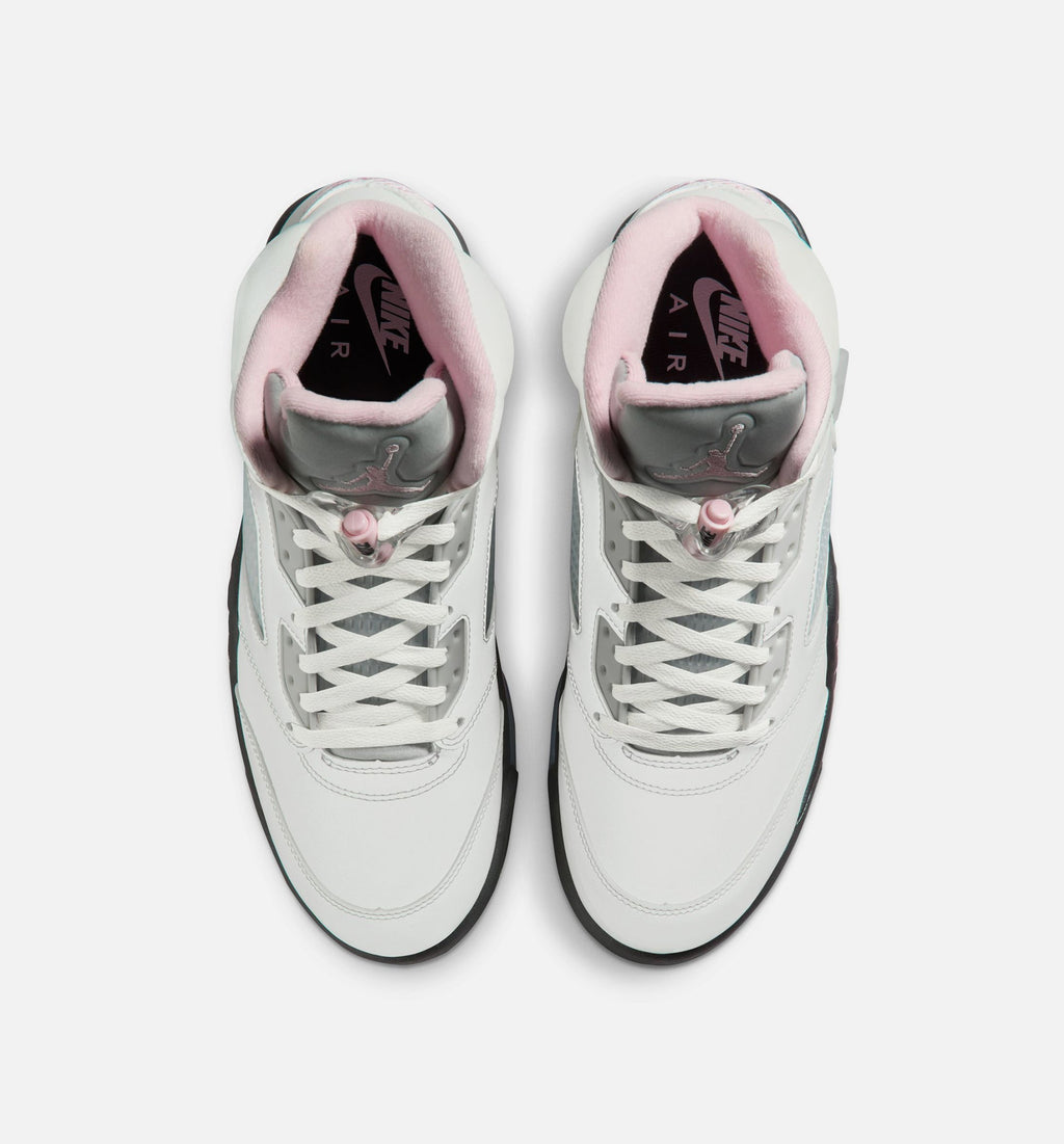 Air Jordan 5 Retro Medium Soft Pink Men's Lifestyle Shoe – White/Soft Pink/Black