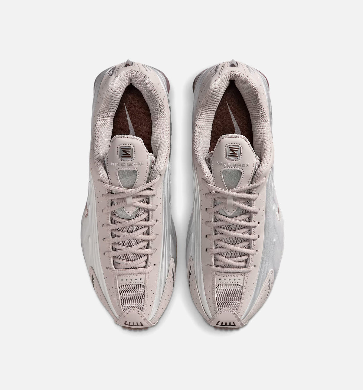 Shox R4 Men's Lifestyle Shoes - Cave Stone / College Grey / Baroque Brown