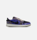 Air Jordan 1 Low OG Grade School – Regency Purple/Vapor Green/Black/Dark Raisin/Daybreak/Light Silver