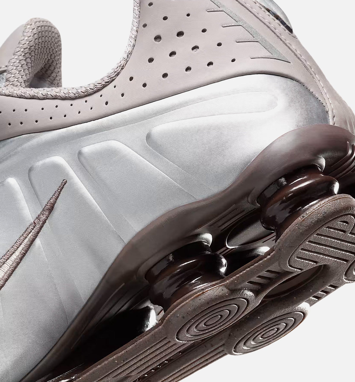 Shox R4 Men's Lifestyle Shoes - Cave Stone/College Grey/Baroque Brown/Cave Stone