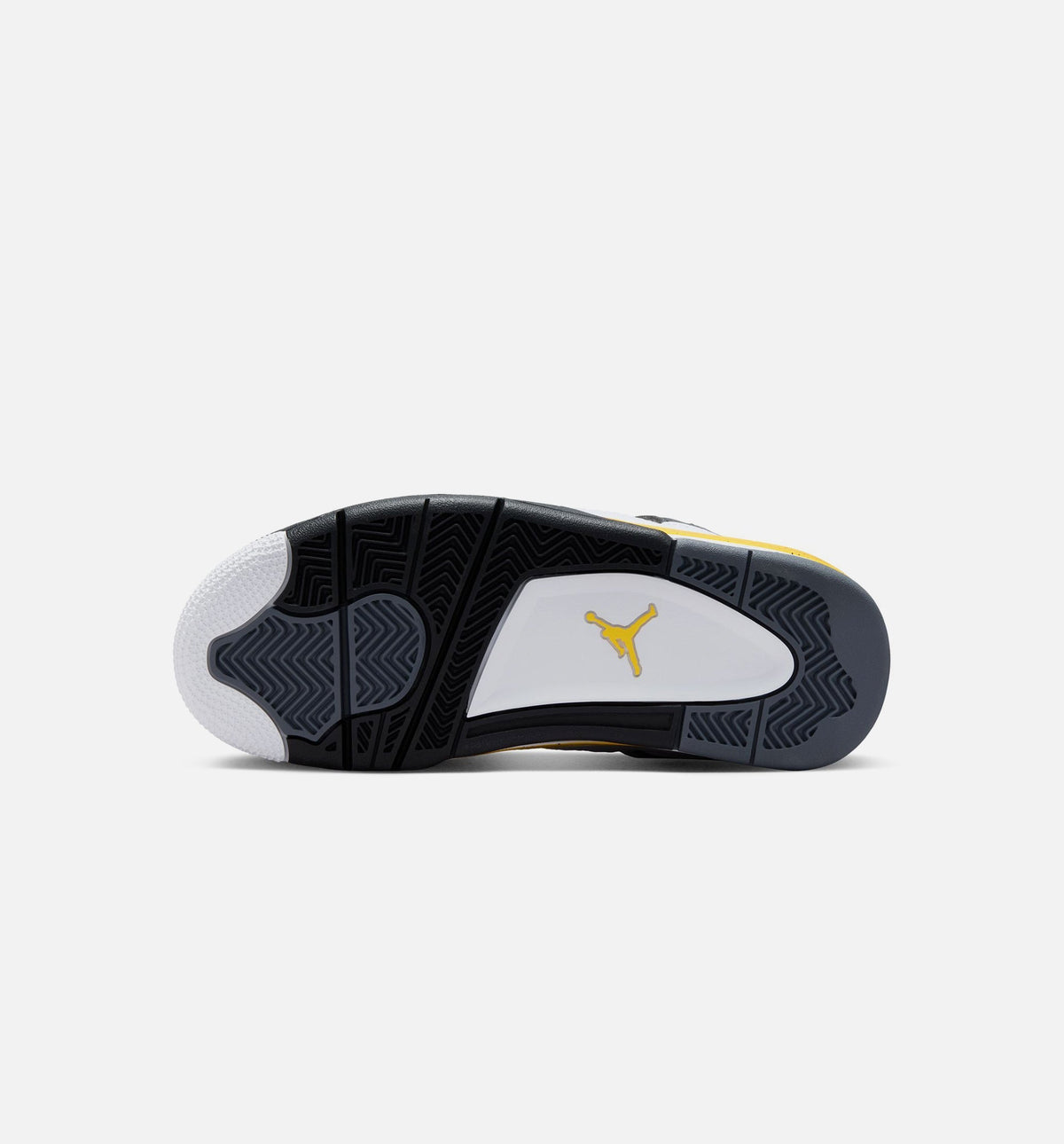 Air Jordan 4 Retro "Rare Air Tour Yellow" Big Kids' Shoe – White/Dark Blue Grey/Black/Tour Yellow
