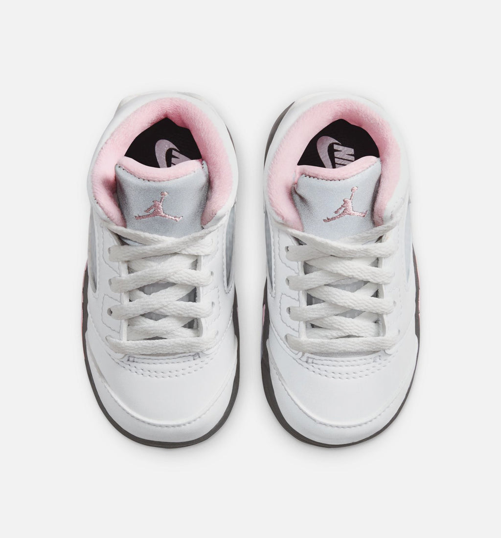 Air Jordan 5 Retro Medium Soft Pink – Infant/Toddler Lifestyle Shoe in White/Black/Medium Soft Pink