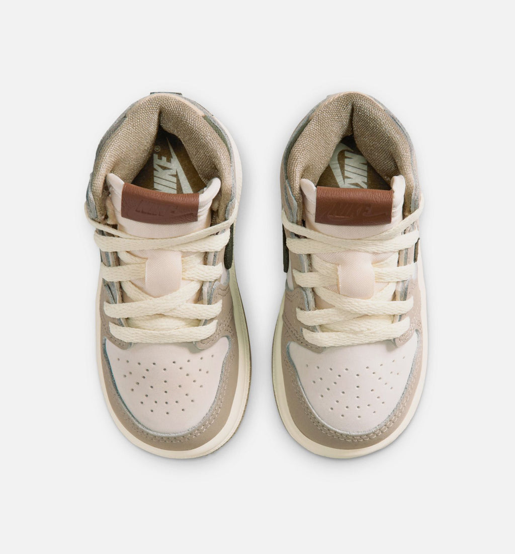 Air Jordan 1 Retro High OG Khaki Infant/Toddler Lifestyle Shoe
