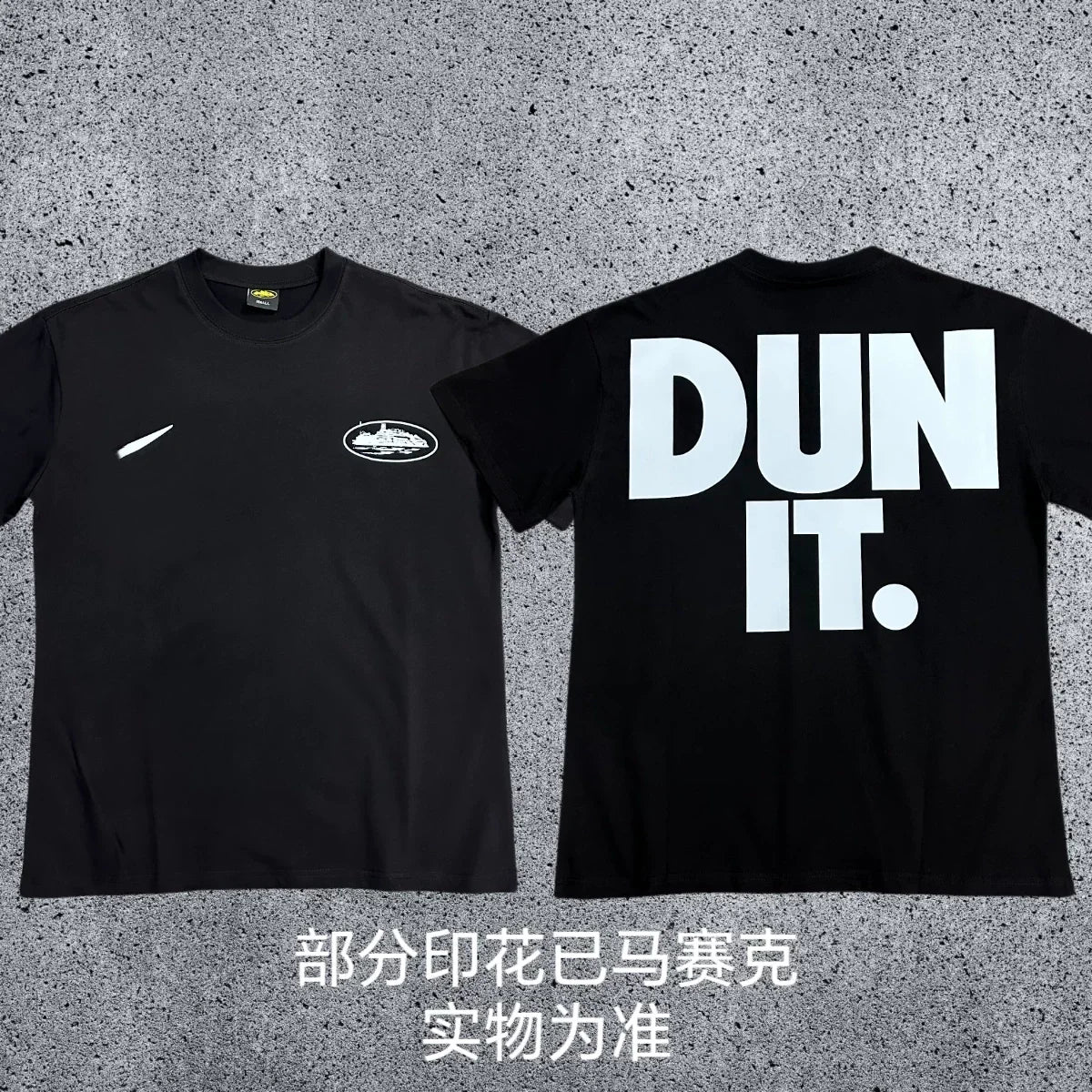 Corteiz Dun It. Oversized Tee – Black