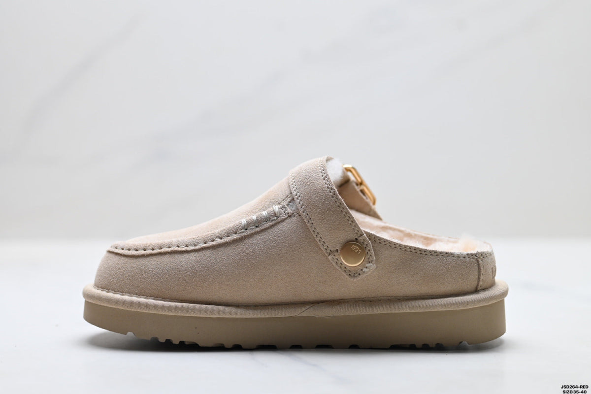 UGG Ethnic-Trim Shearling Slip-On Shoes