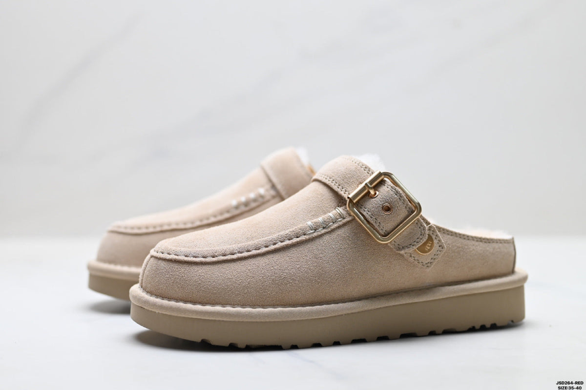 UGG Ethnic-Trim Shearling Slip-On Shoes