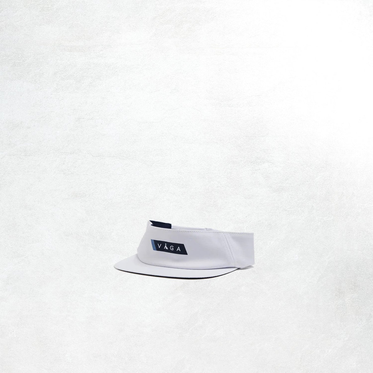 VAGA Feather Racing Visor: White / Navy Blue