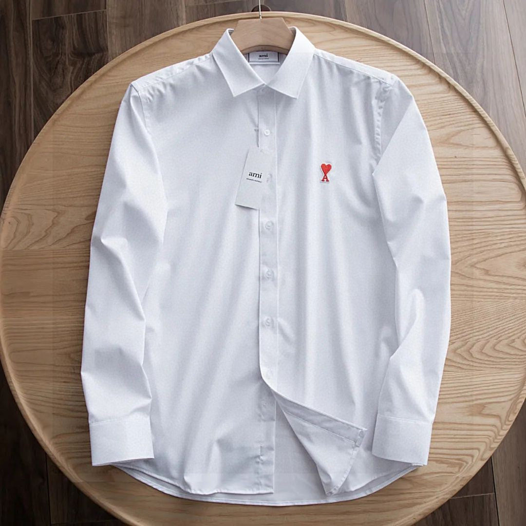 AMI Paris Ami de Coeur Long Sleeve Shirt – Autumn Collection