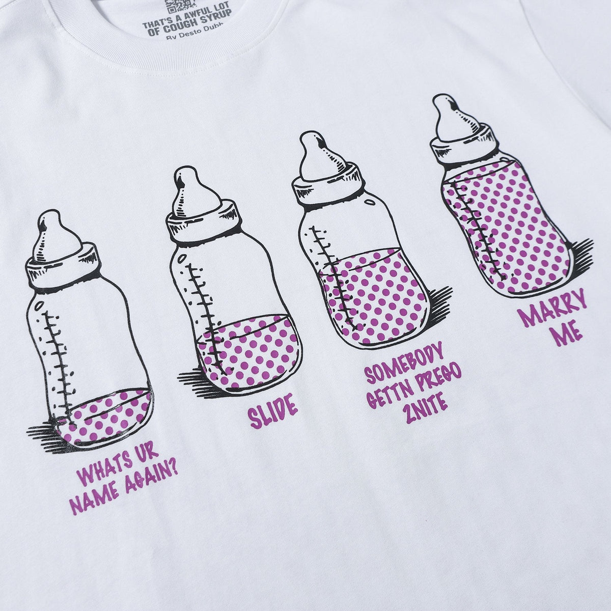THAT'S A AWFUL LOT OF COUGH SYRUP Bottle Graphic Short-Sleeve T-Shirt