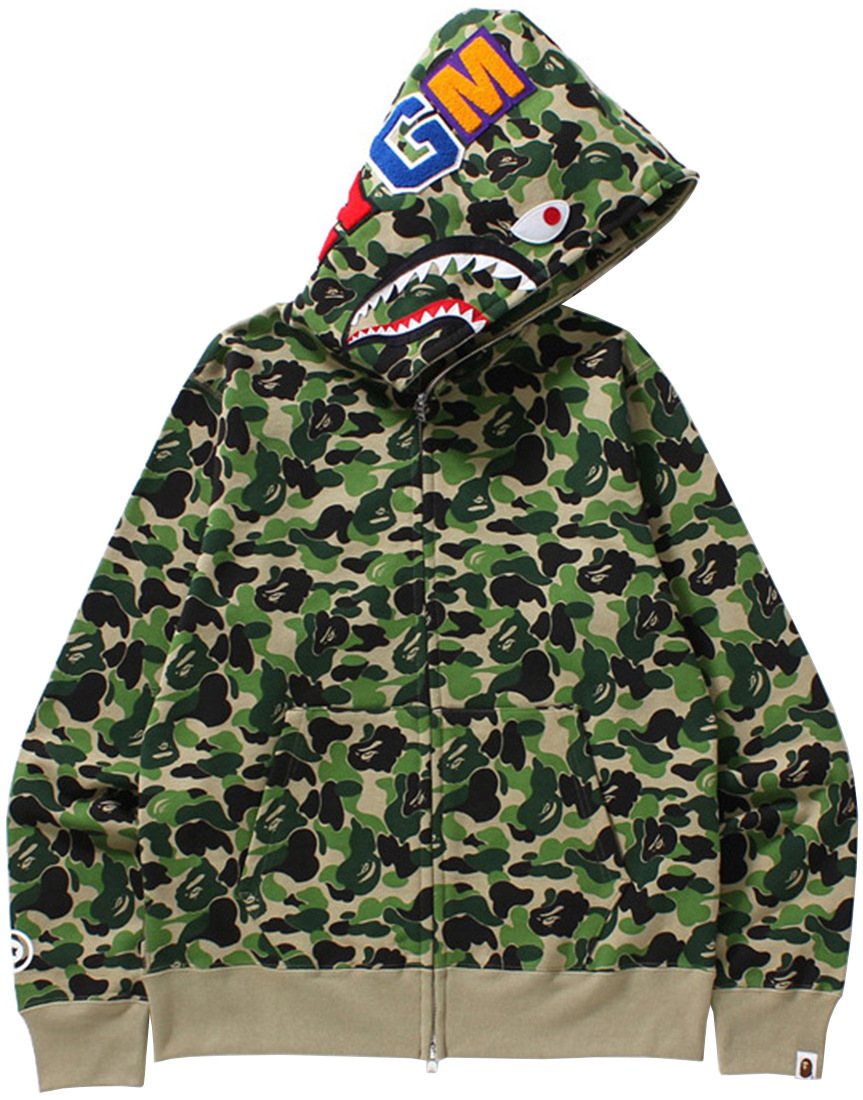 BAPE WGM Shark Camo Full-Zip Hoodie