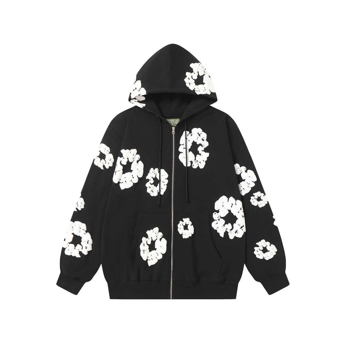DENIM TEARS Floral Zip Hoodie
