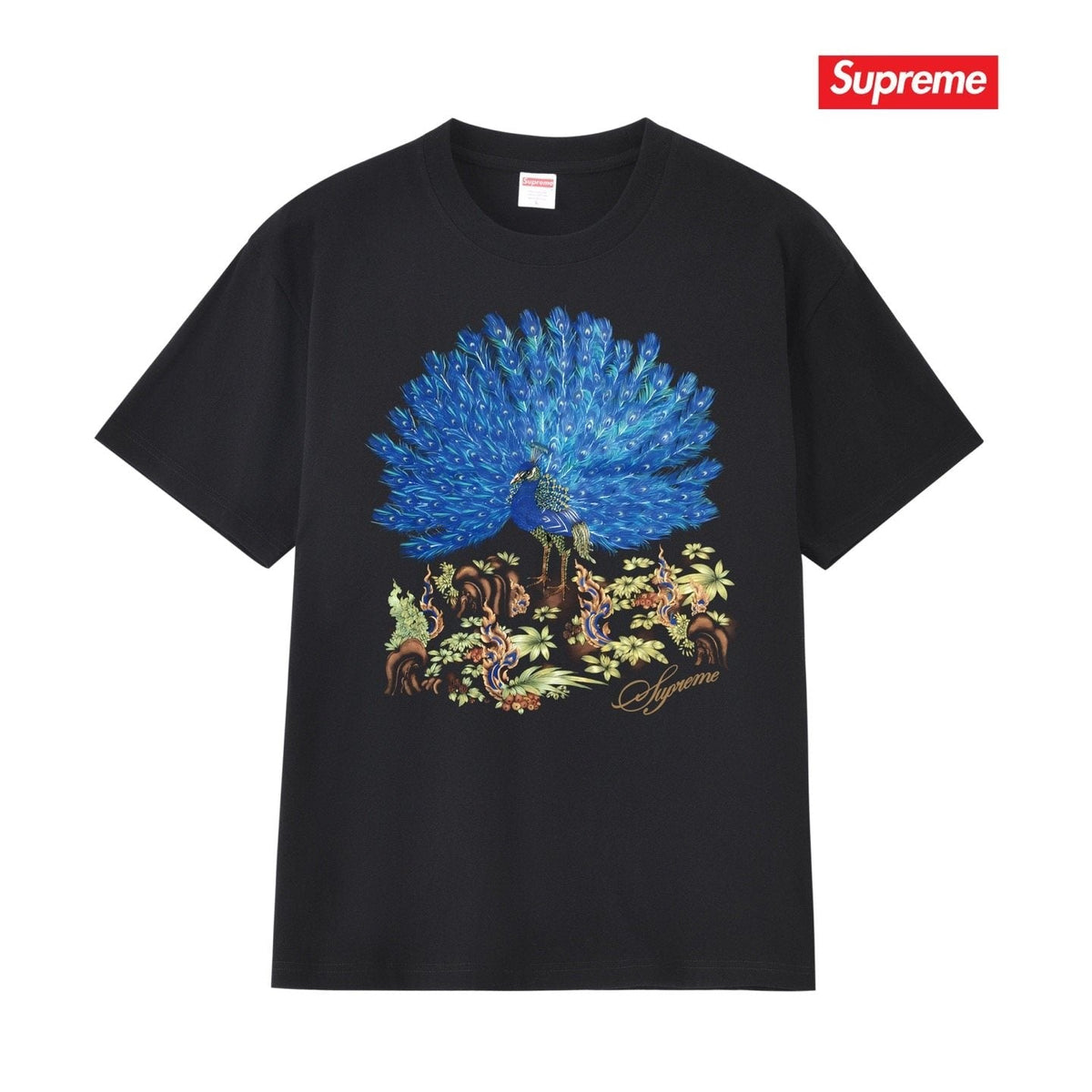 Supreme Peacock Graphic Short-Sleeve T-Shirt