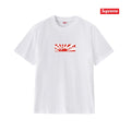 Supreme White Front Graphic Short-Sleeve T-Shirt