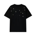 Chrome Hearts Rhinestone Cross Embellished T-Shirt