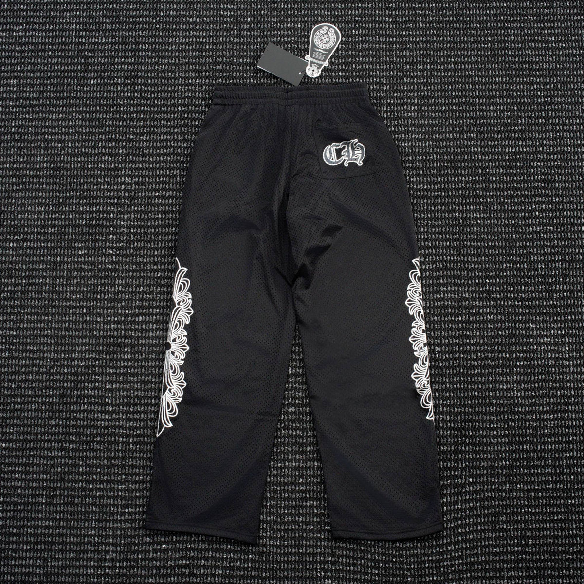 Chrome Hearts Sanskrit Cross Graphic Wide-Leg Pants