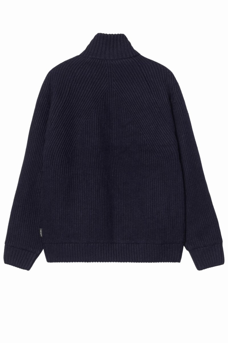 CARHARTT WIP BANLEY SWEATER JACKET Dark Navy
