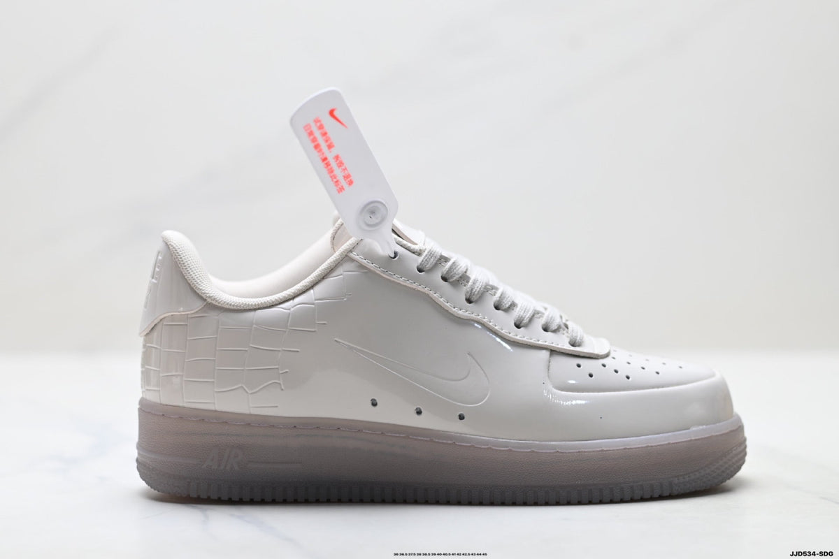 Nike Air Force 1 Low Triple White Unisex Sneakers Style 05