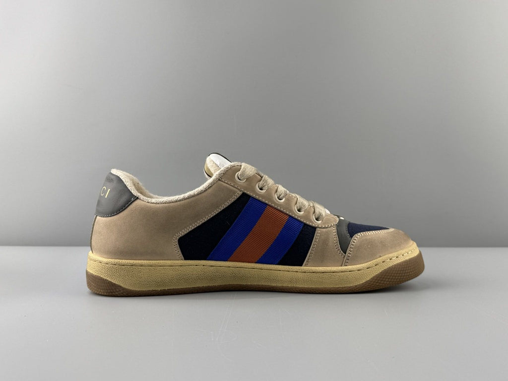 Gucci Aged Stripe Low-Top Sneakers