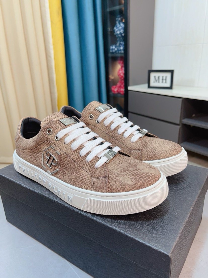 Philipp Plein Textured Low-Top Sneakers