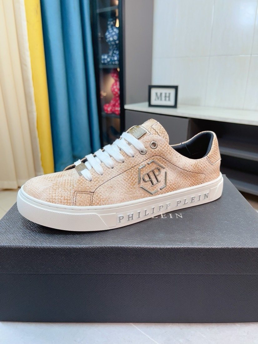 Philipp Plein Textured Low-Top Sneakers