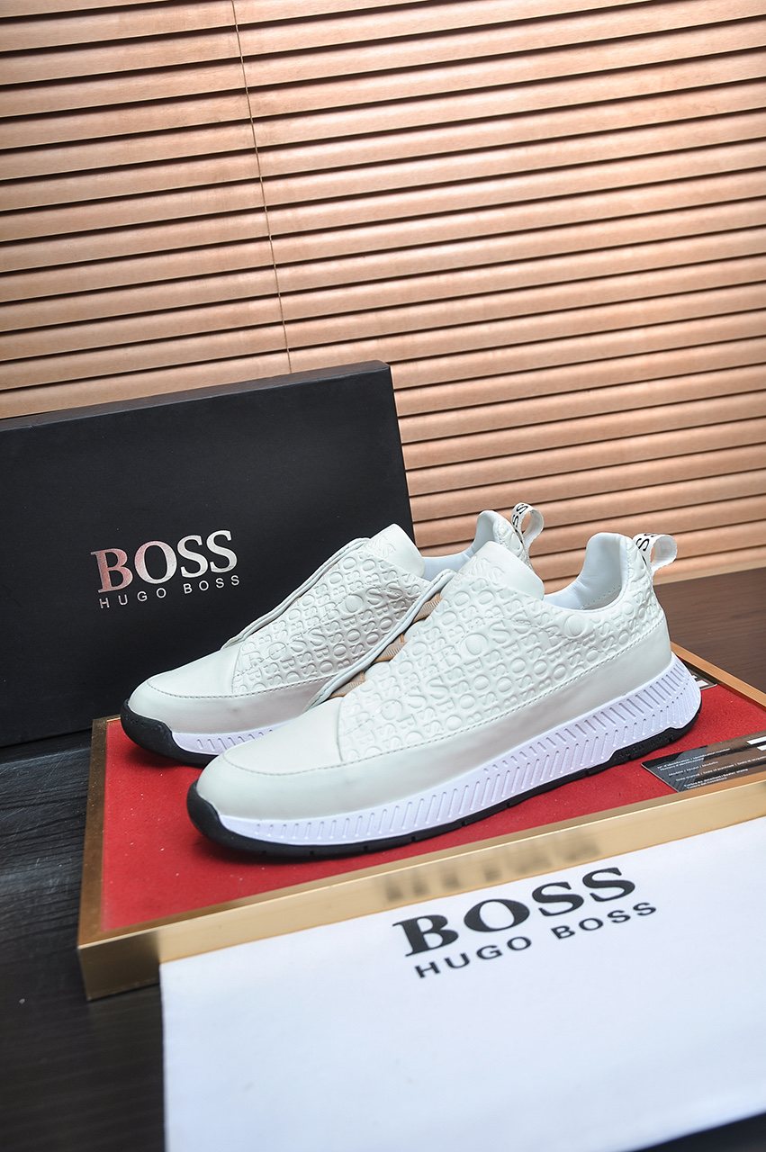 Hugo Boss Textured Low-Top Sneakers