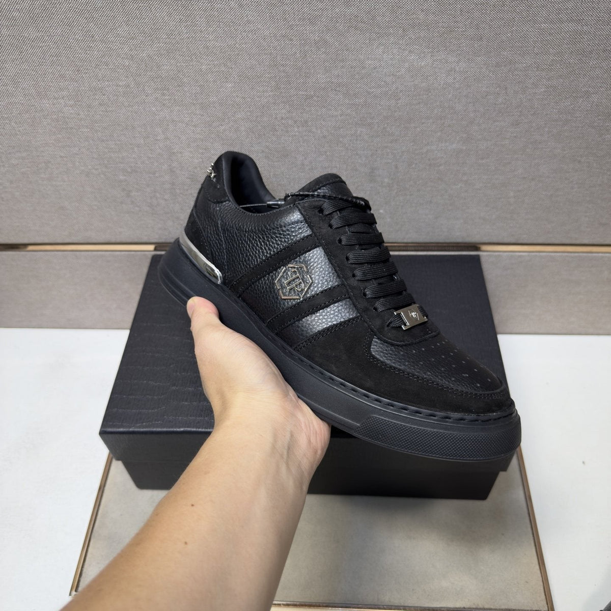 Philipp Plein Men's Paneled Low-Top Sneakers