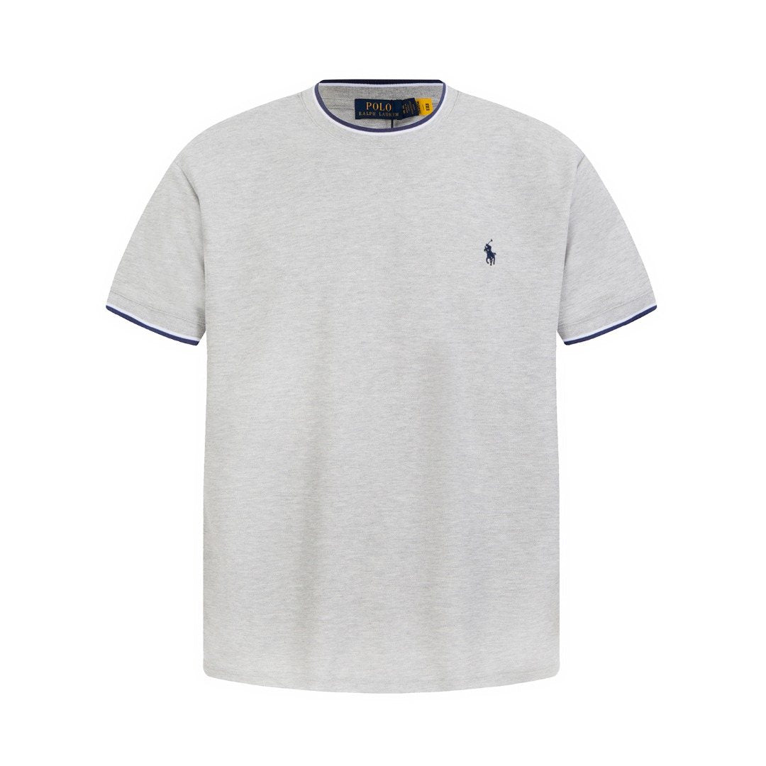 Ralph Lauren Contrast-Trim Piqué Crewneck T-Shirt