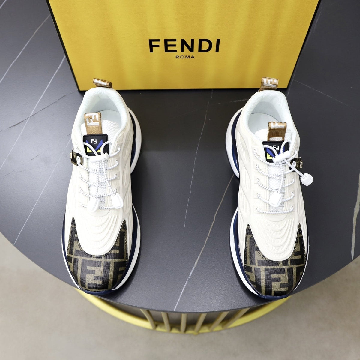 Fendi Men's Monogram Low-Top Sneakers